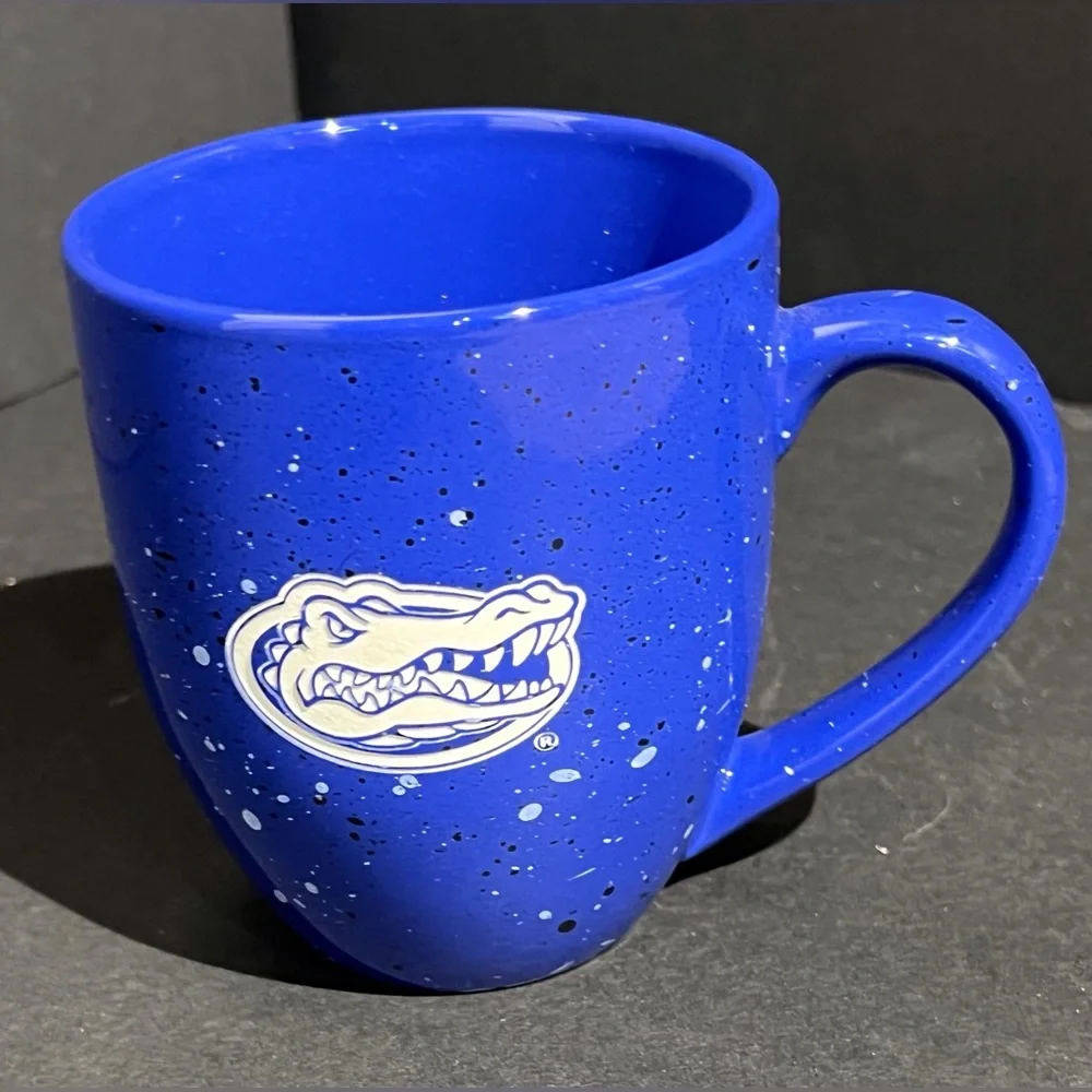 University of‎ Florida UF Gators Mug Blue Speckled Ceramic Bistro Coffee Cup